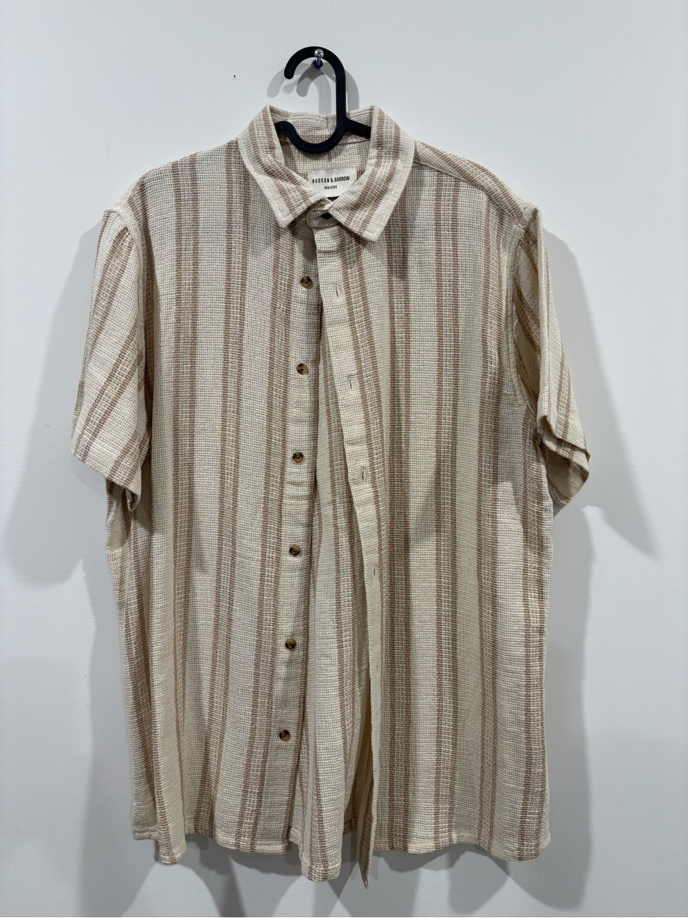 Knit Short Sleeve Button Up